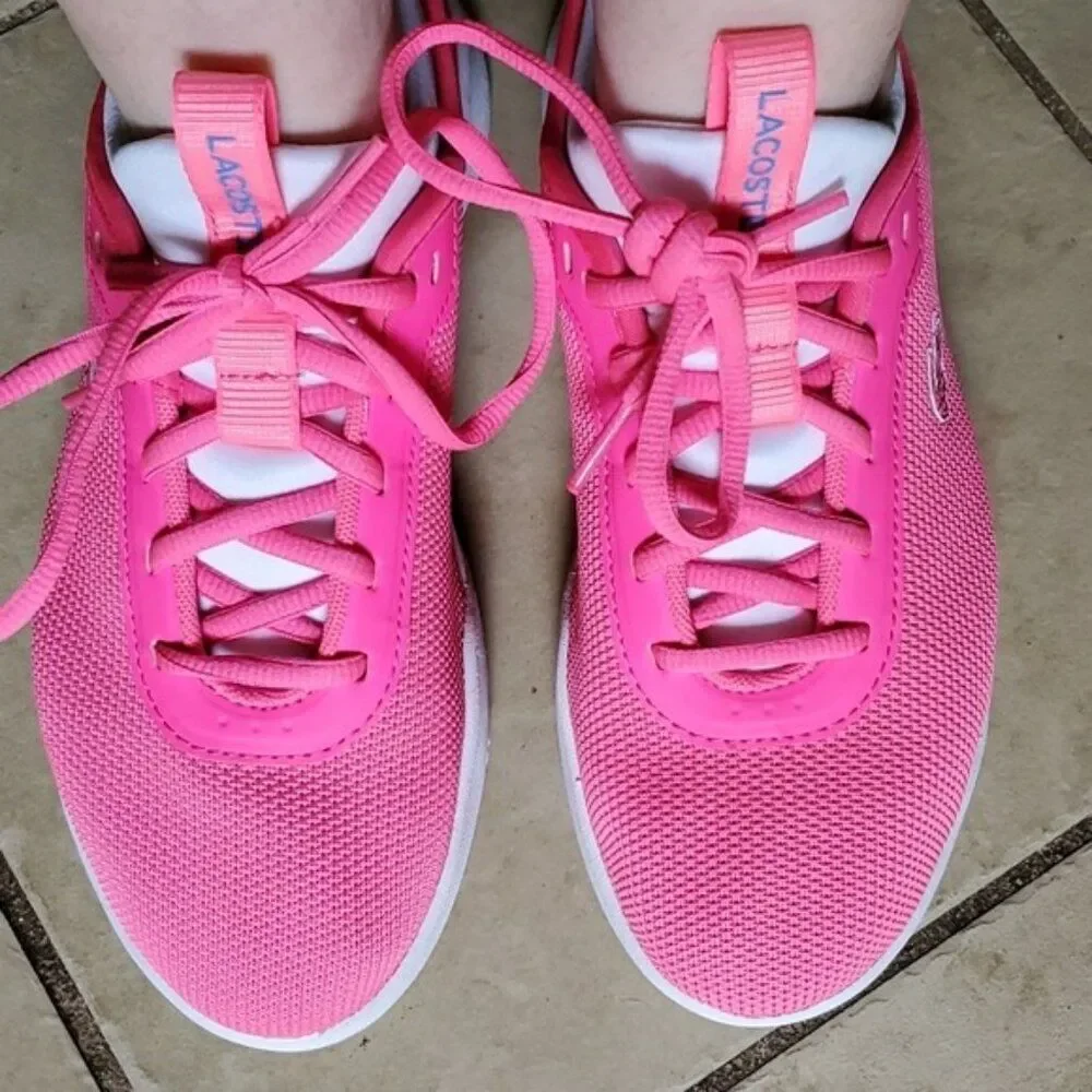 Lacoste Sneakers Shoes Lt Spirit 2.0 317 Hot Pink Sport Women's WOMAN'S SIZE 6